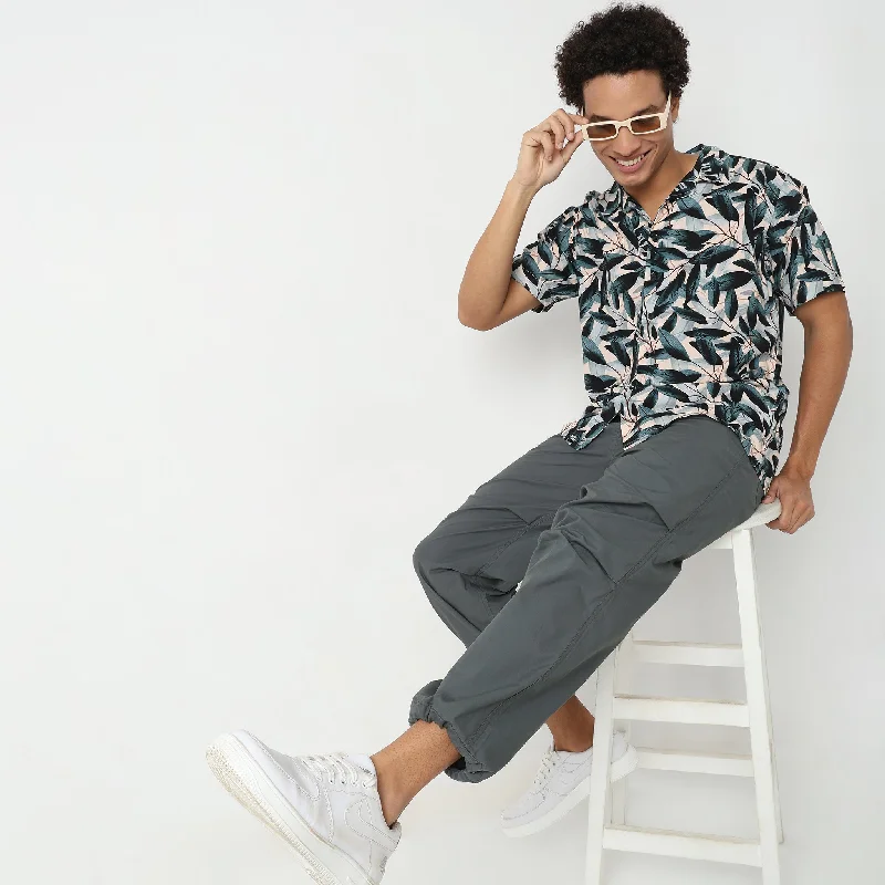 Weekend Deals That Sparkle Retreat™ Shirts - 100% Rayon Regular Fit Printed Cuban Collar Shirt