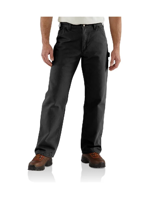 Weekend Specials to Indulge In Carhartt B111 Washed Duck Flannel-Lined Work Dungaree - Black