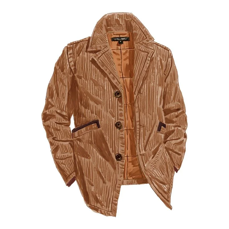 Weekend Offers That Thrill Quilted Corduroy Overcoat