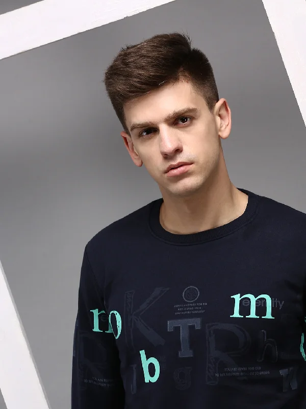 Weekend Offers You Can't Ignore Men Blue Solid Sweatshirt