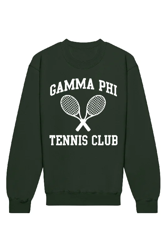 Your Weekend, Your Savings Gamma Phi Beta Tennis Club Crewneck Sweatshirt