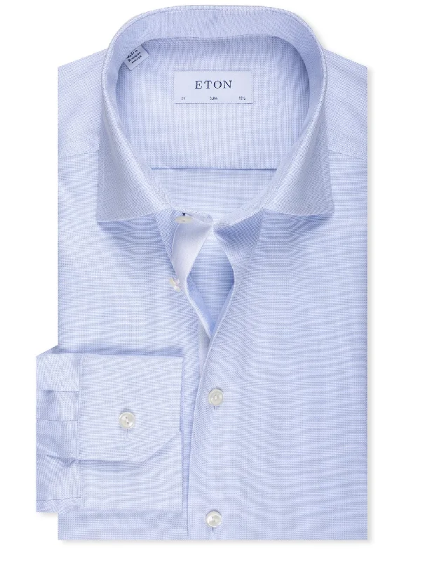 Special Offer Slim Fit Dobby Shirt Blue