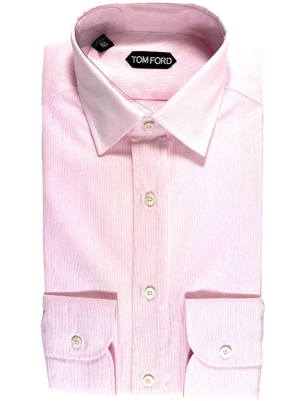 Must-Have Deals Tom Ford Dress Shirt Pink Pattern Modern Fit 39 - 15 1/2