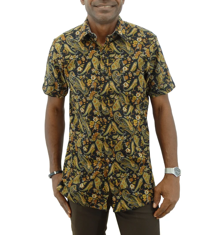 Low Prices 265-145 Bellinne S/Sleeve Men's Printed Shirt Multicolor - S-XXXL
