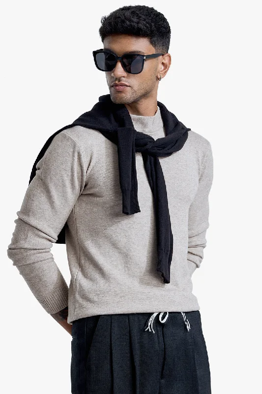Weekend Savings Sensation Grey Knitted Sweater