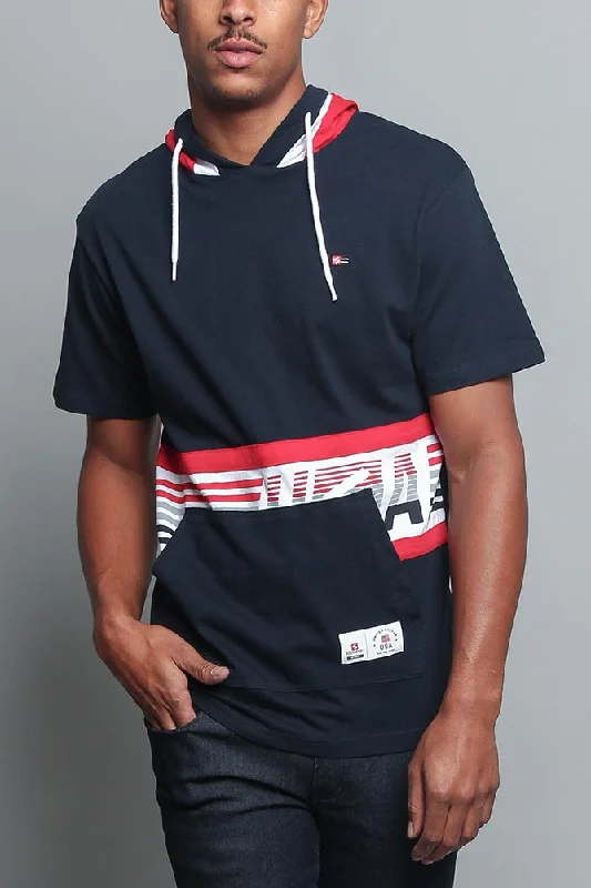 Reduced Prices Tri Colored Hooded T-Shirt