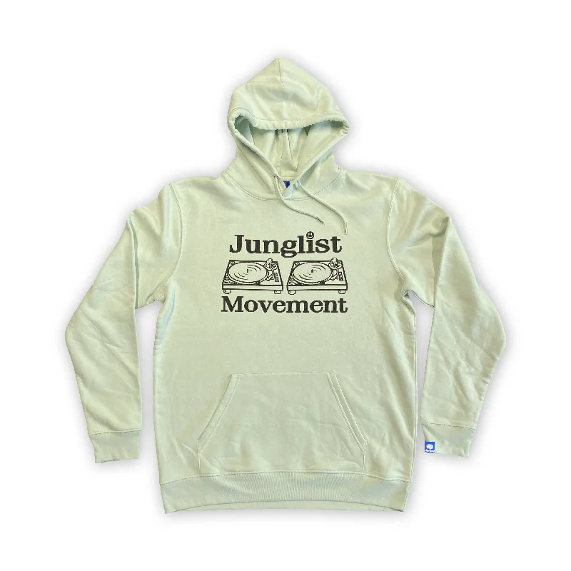 Hurry In Junglist Movement Heavyweight Hoodie (Off White)