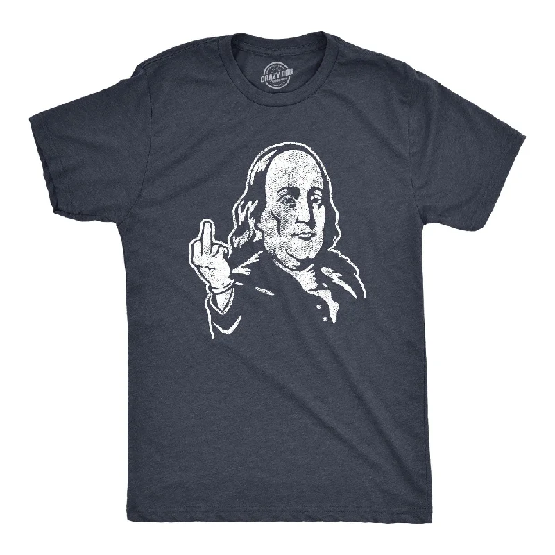 Major Savings Benjamin Franklin Middle Finger Men's T Shirt