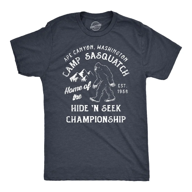 Special Offer Camp Sasquatch Home Of The Hide And Seek Championship Men's T Shirt