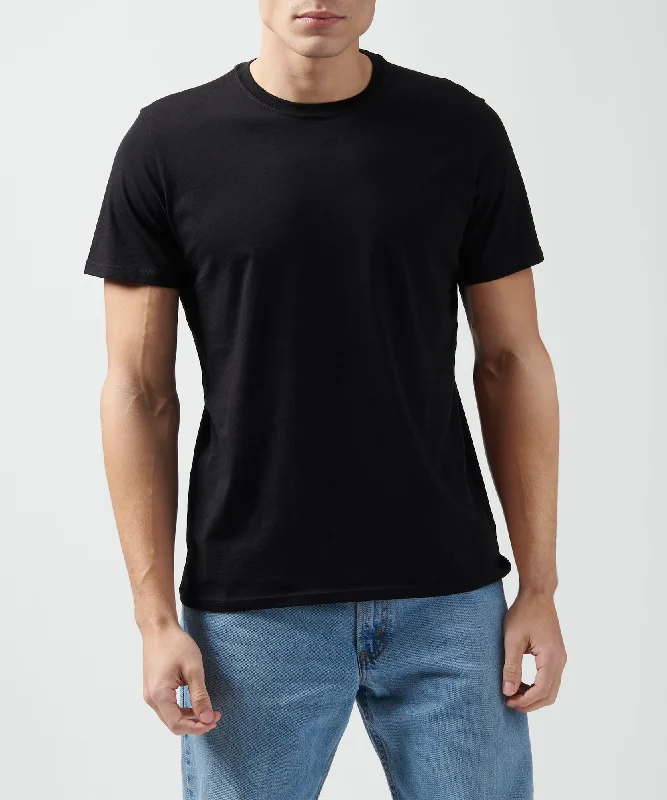Savings Galore Classic Jersey Crew Neck Tee - Black