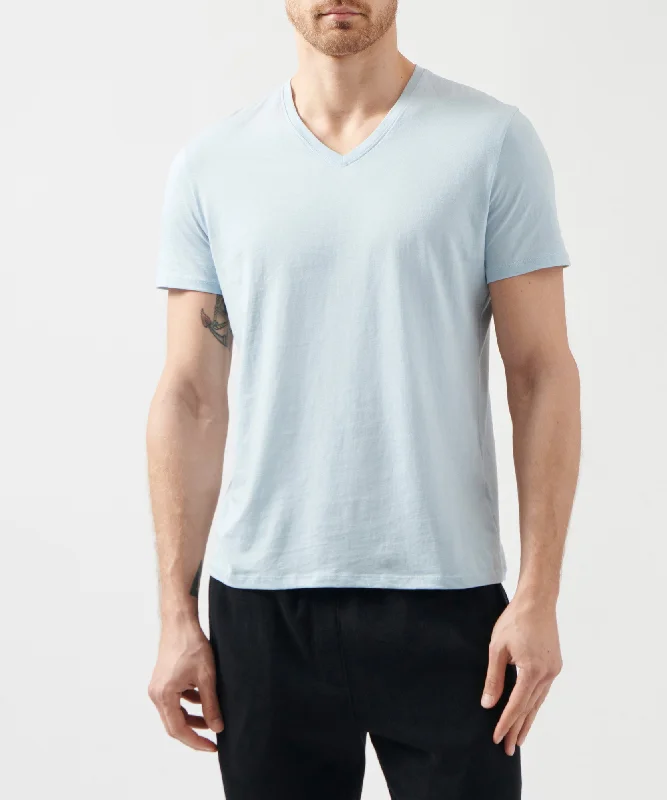 Weekend-Only Price Drops Classic Jersey V-Neck Tee - Blue