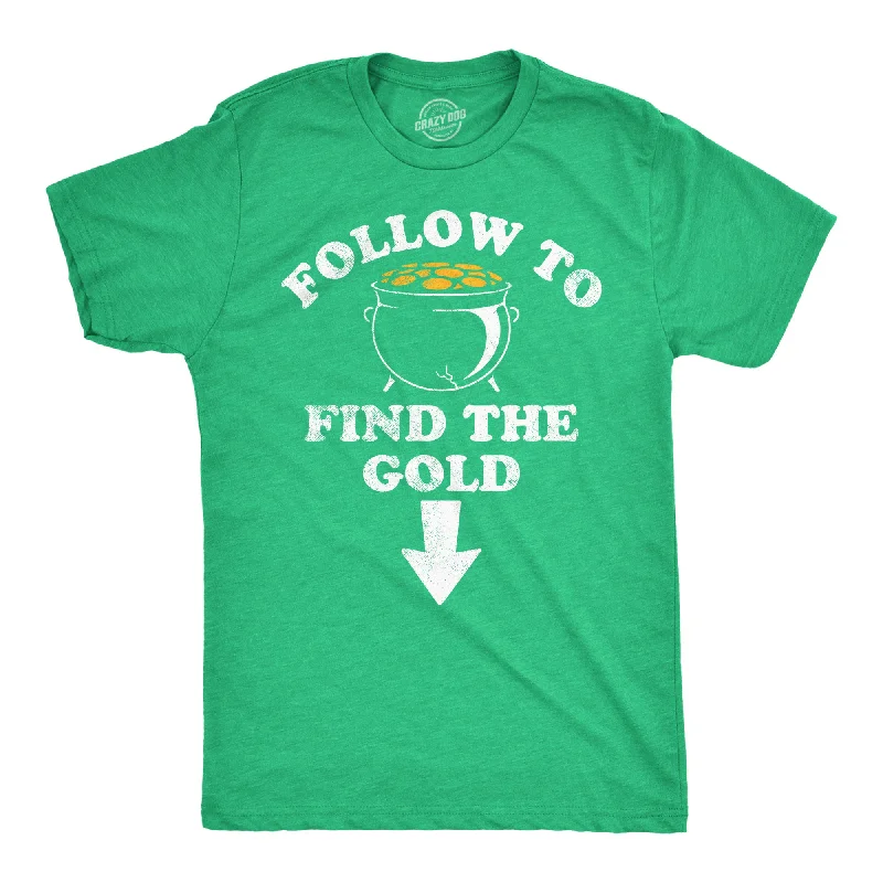 Hot Buy Follow To Find The Gold Men's T Shirt
