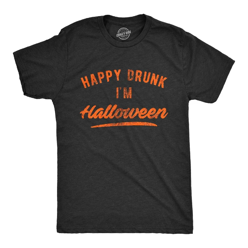 Savings Bonanza Happy Drunk I'm Halloween Men's T Shirt
