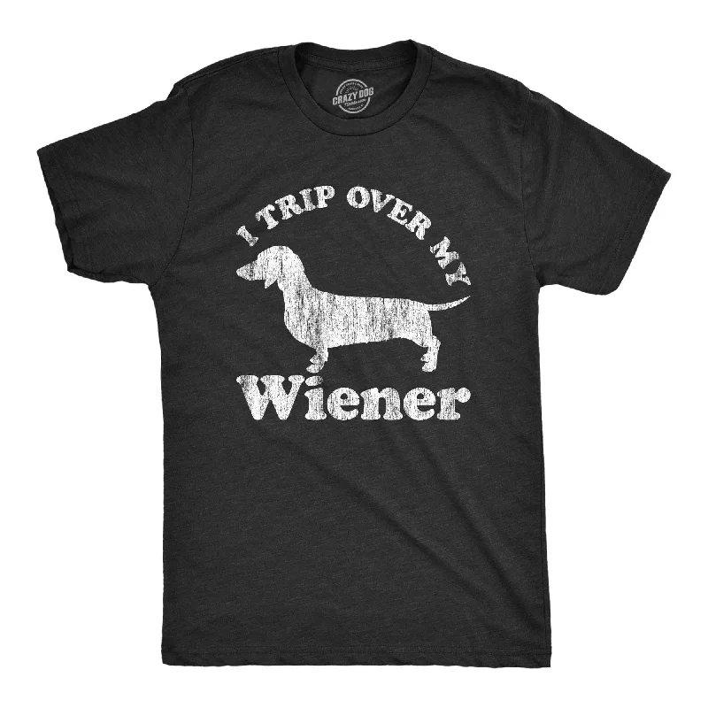 Closeout Sale I Trip Over My Wiener Men's T Shirt