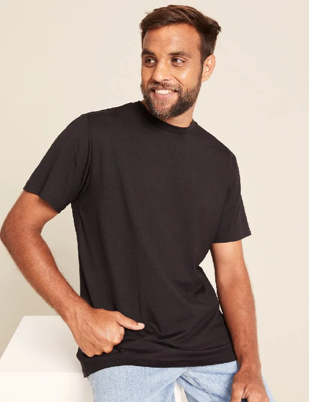 Final Clearance Men's Classic Crew Neck T-Shirt - Black