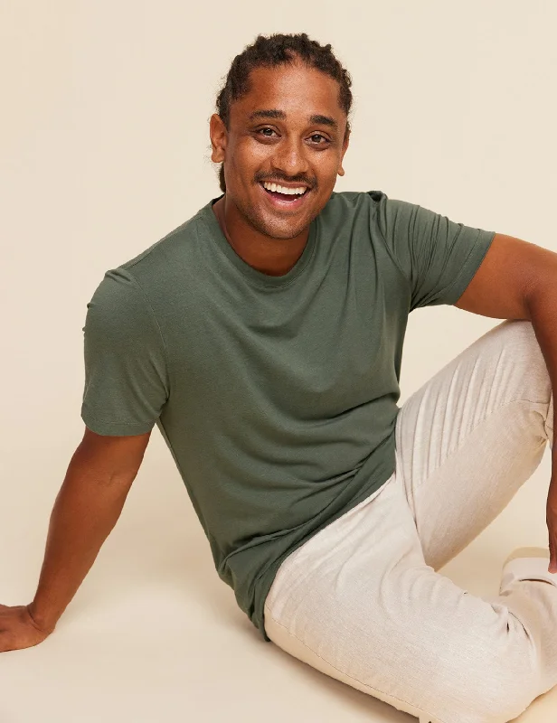 Closeout Deal Men's Classic Crew Neck T-Shirt - Moss