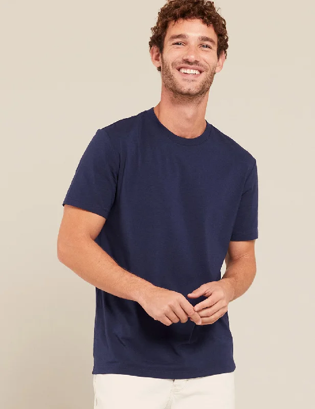 Major Deal Men's Classic Crew Neck T-Shirt - Navy