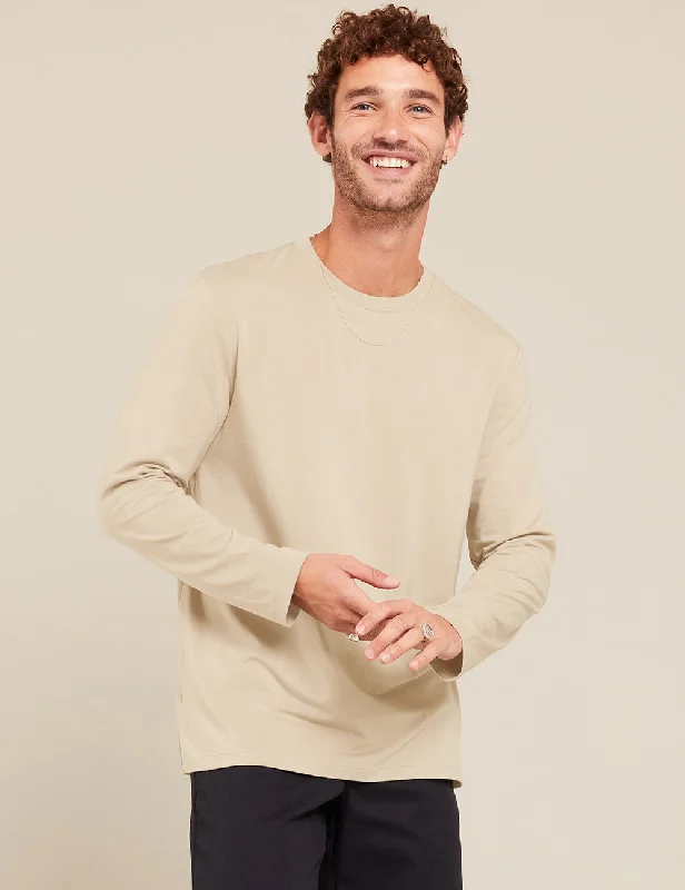 Weekend Deals That Wow Men's Classic Long Sleeve T-Shirt - Stone