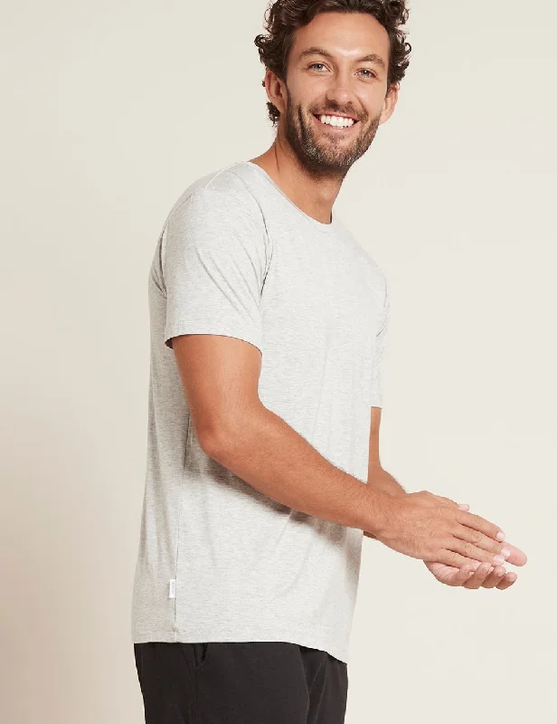 Weekend Discounts Worth Grabbing Men's Crew Neck T-Shirt - Light Grey Marl