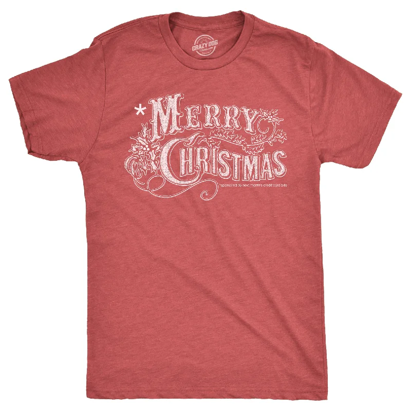 The Best Prices Merry Christmas Credit Card Men's T Shirt