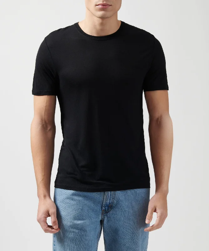 Flash Deal Modal Jersey Crew Neck Tee - Black