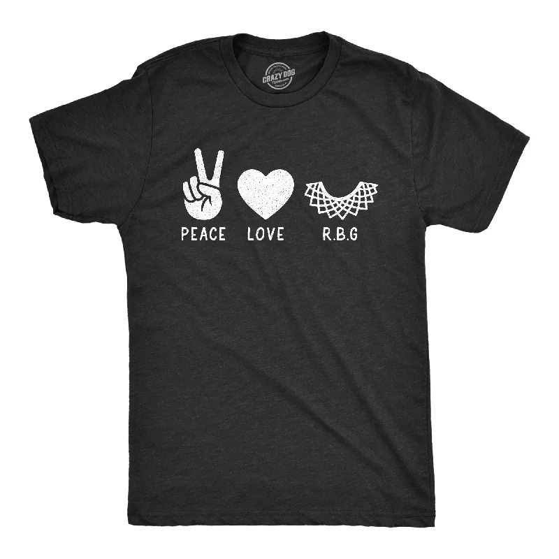 Price Rollback Peace Love RBG Men's T Shirt