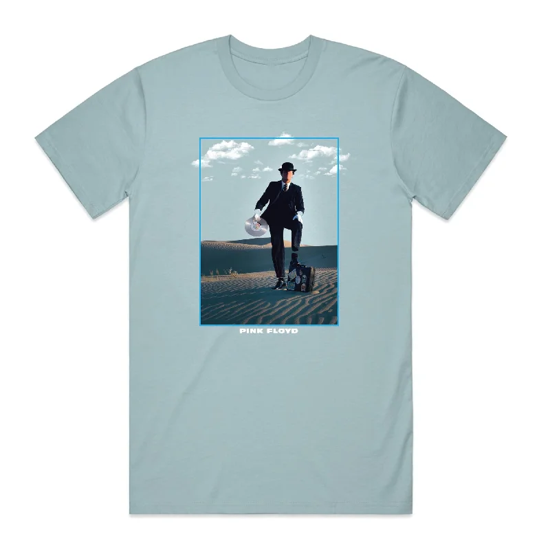 Don't Delay Pink Floyd Invisible Man T-Shirt Light Blue