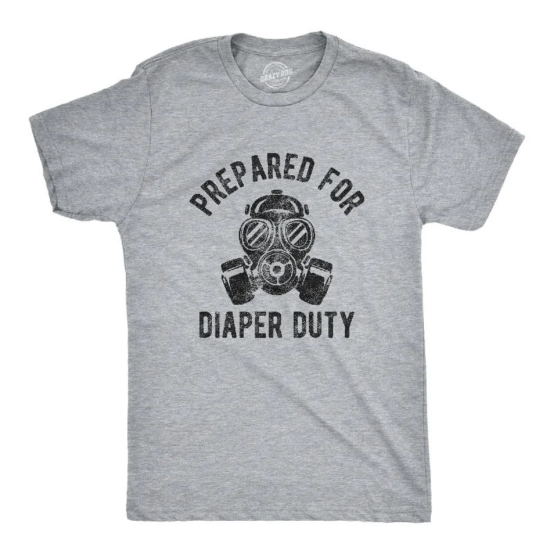 Quick Sale Prepared For Diaper Duty Men's T Shirt