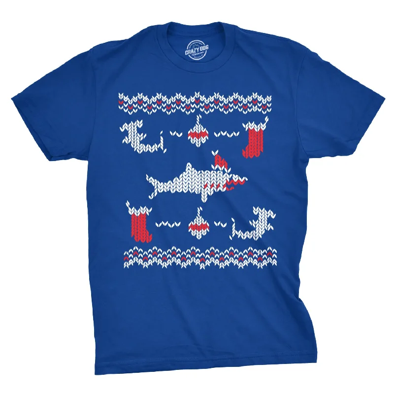 Limited Availability Shark Bite Ugly Christmas Sweater Men's T Shirt