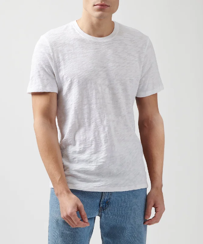 Exclusive Offers Slub Jersey Crew Neck Tee - White