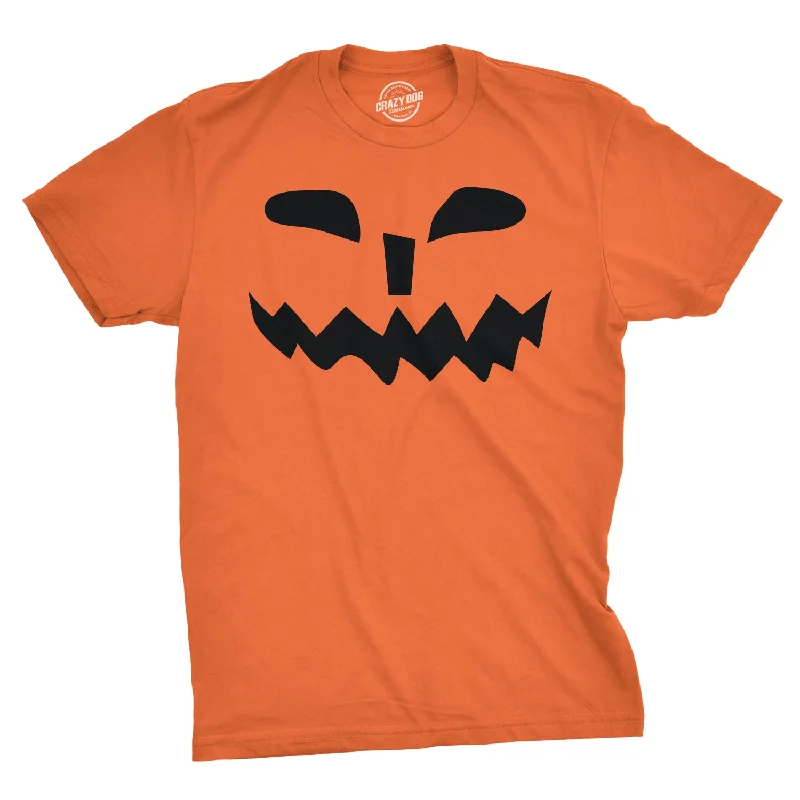 Super Sale Spikey Teeth Pumpkin Face Men's T Shirt