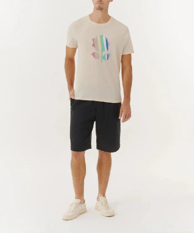 Weekend Offers That Shine High Twist Jersey Crew Neck Tee - Stucco