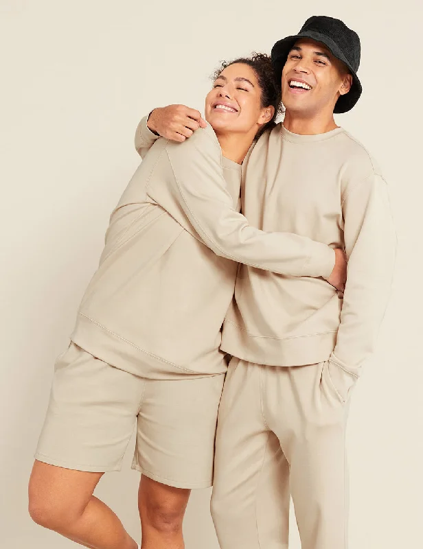 Weekend Offers That Tempt Unisex Crew Neck Sweater - Sand
